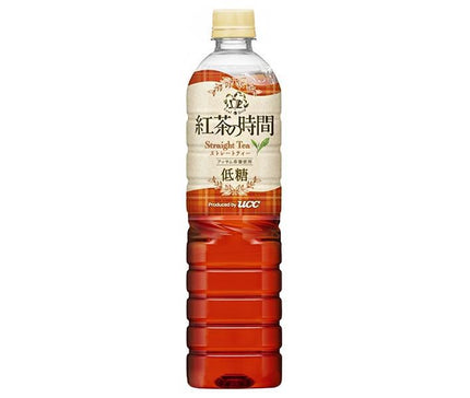 UCC Tea Time Straight Tea Low Sugar 900ml Plastic Bottle x 12 