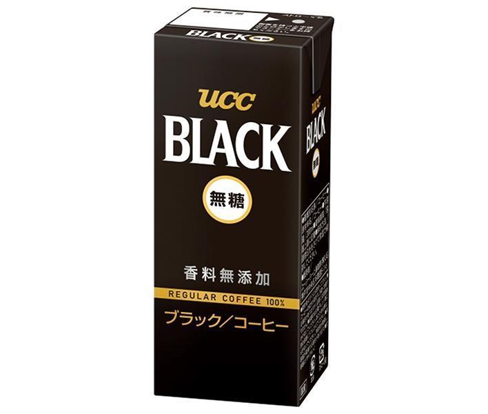 UCC BLACK (Unsweetened) 200ml paper pack x 24 bottles 