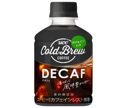 UCC COLD BREW DECAF Bouteille plastique 280ml x 24 pièces 