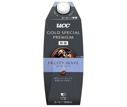 UCC GOLD SPECIAL PREMIUM Fruity Wave Sans Sucre 1000 ml paquet papier x 12 pièces 