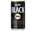 UCC BLACK (Unsweetened) 185g can x 30 cans 