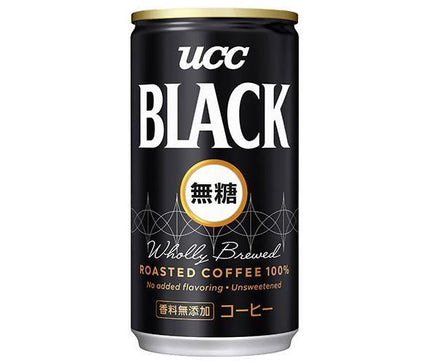 UCC BLACK(ブラック)無糖 185g缶×30本入