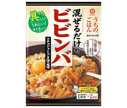 Kikkoman Notre Riz Mélange de Riz Bibimbap Gochujang et Saveur d'Huile de Sésame 82 g x 10 sachets 