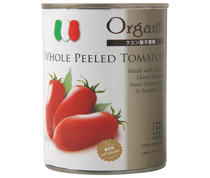 Boîtes de tomates entières bio Sokensha boîtes de 400g x 24 pièces 