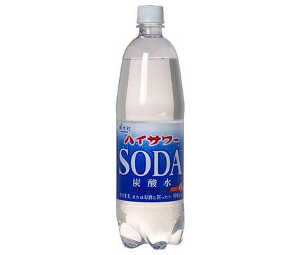 Hakusuisha High Sour Carbonated Water 1000ml Plastic Bottle x 15 