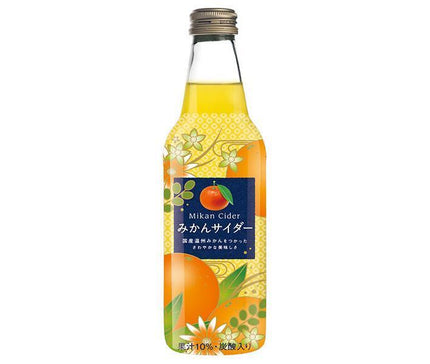 Kawasaki Beverage Mikan Cidre Bouteille de 340 ml x 24 bouteilles 