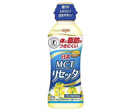 Nisshin Oillio Nisshin MCT Resetta [Food for Specified Health Uses] 200g PET bottle x 12 bottles 