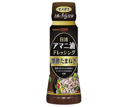 Nisshin Oillio Nisshin Linseed Oil Dressing Black Vinegar Onion 160ml x 12 bottles 