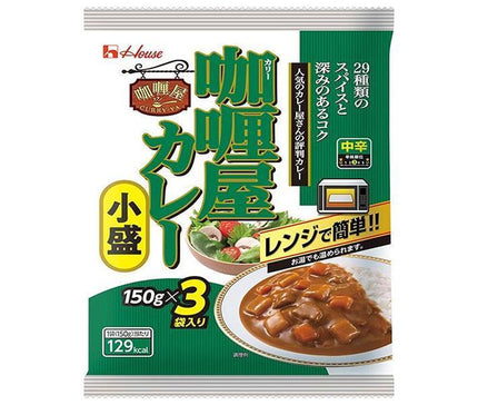 House Foods Curry Shop Curry Petit Moyen Épicé 3 Sacs 450g (150g x 3 Sacs) x 6 Pièces 