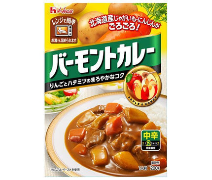 ハウス食品 バーモントカレー 中辛 200g×30個入