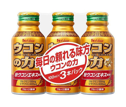 ハウスウェルネス ウコンの力 ウコンエキスドリンク 100mlボトル缶×30(3P×10)本入