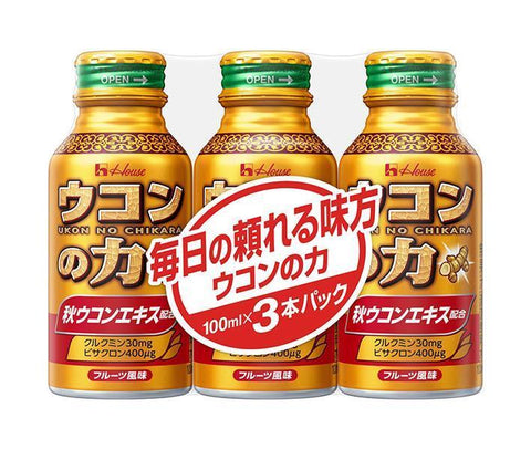 House Wellness Turmeric Power Turmeric Extract Drink 100ml Bottle Can x 30 (3P x 10) 