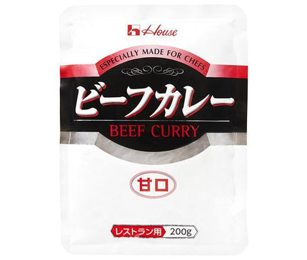 ハウス食品 ビーフカレー 甘口 (レストラン用) 200g×30袋入