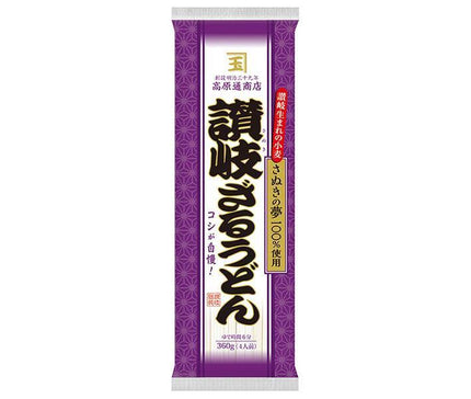 Nippun Takahara Tsu Shoten Sanuki Zaru Udon (domestic wheat) 360g x 25 bags 