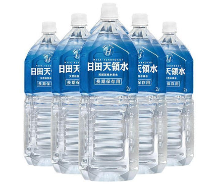 日田天領水 ミネラルウォーター 長期保存用 2Lペットボトル×6本入