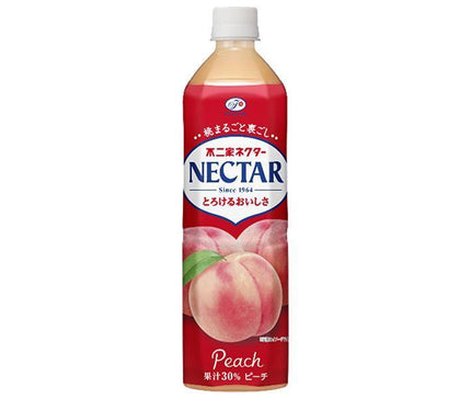 [11/25~ 10% off all products!!] Fujiya Nectar Peach 900ml PET bottle x 12 bottles