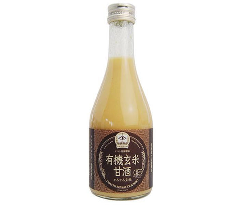 Yamato Soy Sauce and Miso Organic Brown Rice Amazake 300ml Bottle x 12 