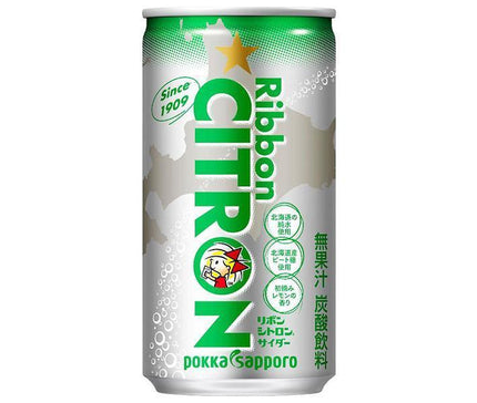 [11/25~ 10% off all products!!] Pokka Sapporo Ribbon Citron 190ml can x 30 cans