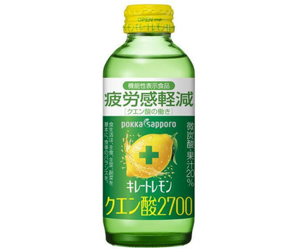 Pokka Sapporo Chelated Lemon Citric Acid 2700 [Functional Food] 155ml bottle x 24 bottles 