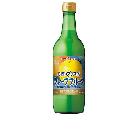 Pokka Sapporo Sake Plus Grapefruit 540ml bottle x 12 (6 x 2) bottles 