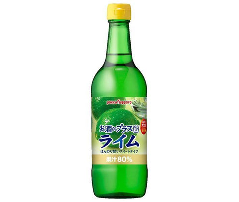 Pokka Sapporo Sake Plus Lime 540ml bottle x 12 (6 x 2) bottles 