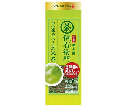 Uji no Tsuyu Tea Iyemon Brown Rice Tea with Matcha 200g x 12 bags 