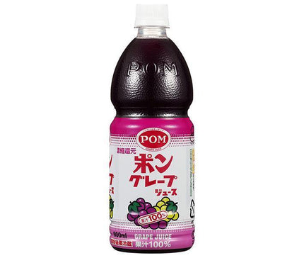 えひめ飲料 POM(ポン) グレープジュース 800mlペットボトル×6本入【日本出荷】
