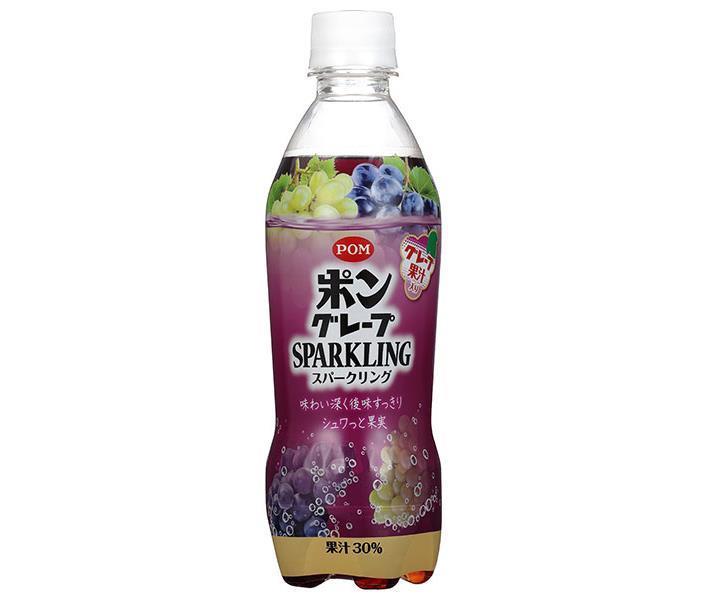 [11/25~ 10% OFF all products!!] Ehime Beverage POM Grape Sparkling 410ml PET bottle x 24 bottles