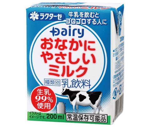 Minami Nippon Dairy Cooperative Dairy Milk, Gentle on the Stomach, 200ml Paper Pack x 24 Bottles 