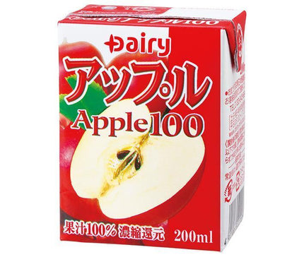 Minami Nippon Dairy Cooperative Dairy Apple 100 paquet papier de 200 ml x 24 pièces 