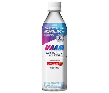 Meiji VAAM Smart Fit Eau Saveur Pomme [Aliment à usage de santé spécifié Assurance spéciale] Bouteille PET de 500 ml x 24 bouteilles 