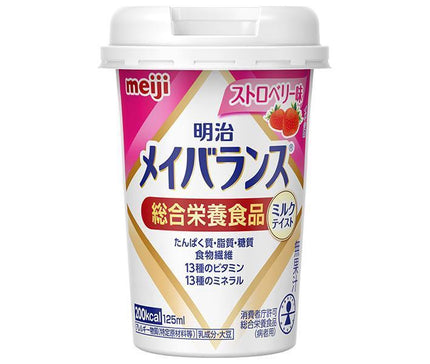 Meiji Meiji Mei Balance Mini Tasse Saveur Fraise Tasse 125 ml x 24 pièces 