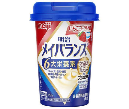 Meiji May Balance Mini Cup Strawberry Yogurt Flavor 125ml Cup x 24 