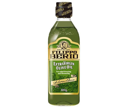 J-Oil Mills FILIPPO BERIO Huile d'Olive Extra Vierge Bouteille 400g x 12 bouteilles 