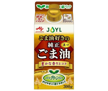 J-Oil Mills AJINOMOTO Pure Sesame Oil for Sesame Oil Lovers 300g x 6 bottles 