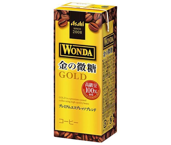 Asahi Beverages WONDA Gold Lightly Sweetened 200ml Paper Pack x 24 Bottles 