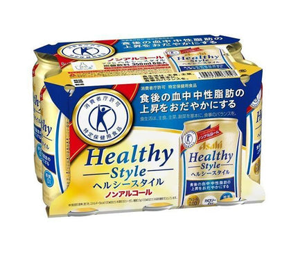 Asahi Soft Drinks Healthy Style (6-can pack) [Food for Specified Health Uses] 350ml can x 24 cans 