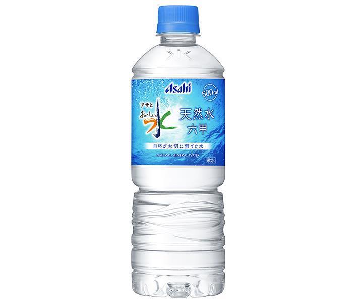 Asahi Soft Drinks Eau délicieuse Eau naturelle [Pour distributeurs automatiques] Bouteilles PET de 600 ml x 24 bouteilles 