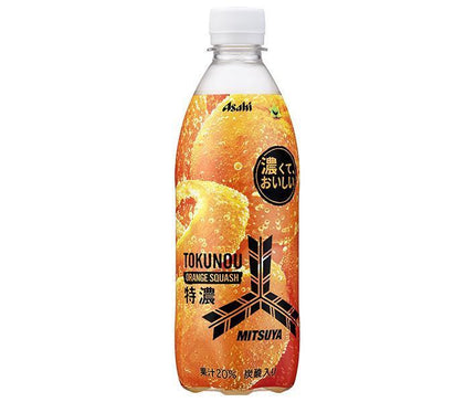 Asahi Beverages Mitsuya Extra Rich Orange Squash 500ml PET Bottle x 24 