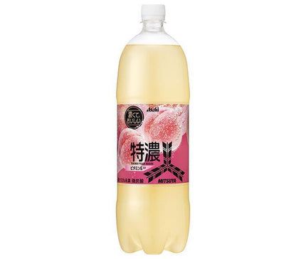 Asahi Soft Drinks Mitsuya Tokuno Peach Squash 1,5L bouteilles PET x 8 bouteilles 