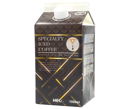 Hiro Coffee Nell Drip Iced Coffee Sucré 1000 ml paquet de papier x 12 pièces 