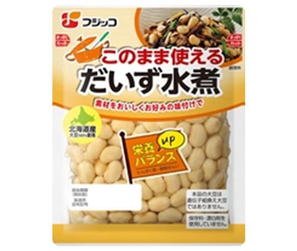 Fujikko Daizu bouilli dans de l'eau pouvant être utilisé tel quel, 150g x 12 sachets 