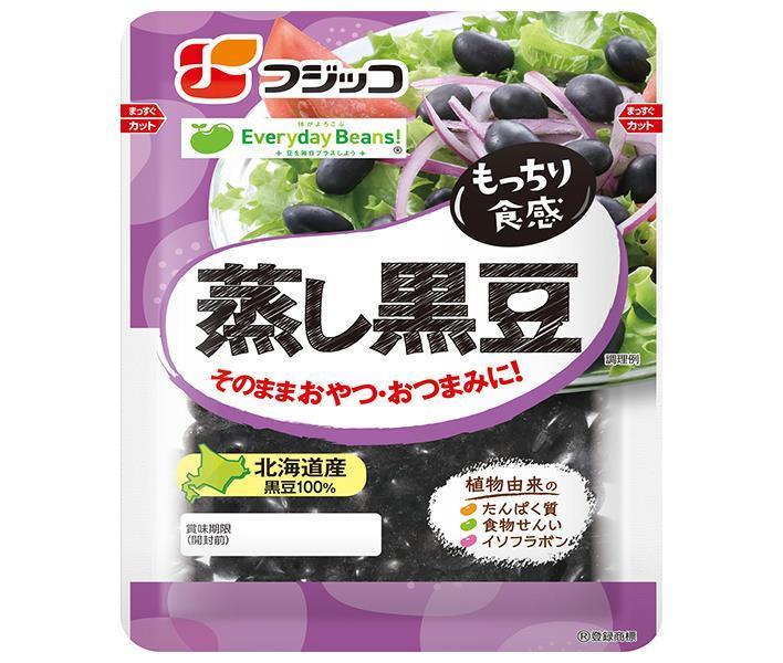 Haricots noirs cuits à la vapeur Fujikko 60g x 12 sachets 