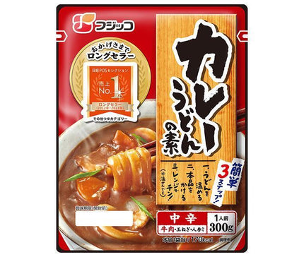 Fujicco Curry Udon Base, Medium Spicy, 300g x 10 bags 