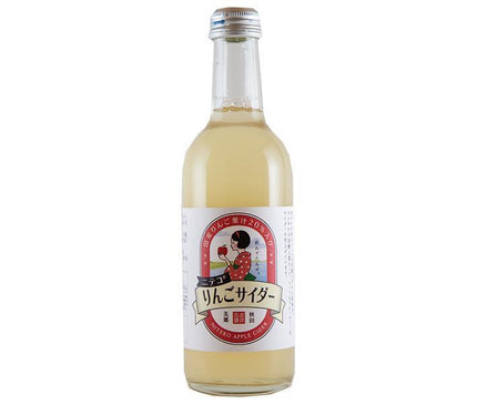 あきた美郷づくり ニテコりんごサイダー 300ml瓶×24本入【日本出荷】
