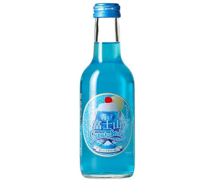 Mt. Fuji Products Blue Mt. Fuji Cream Soda Bouteille de 245 ml x 24 bouteilles 