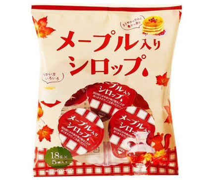 サクラ食品工業 メープル入りシロップ (18g×5個)×15袋入