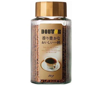 Doutor Coffee - A delicious, aromatic cup of coffee - 80g bottle x 12 bottles 