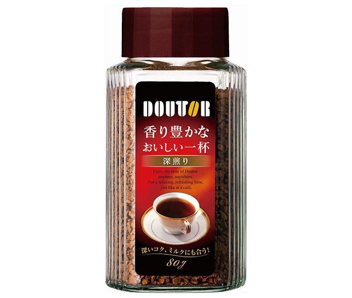 ドトールコーヒー 香り豊かなおいしい一杯深煎り 80g瓶×12本入