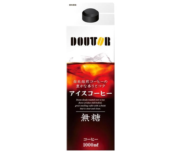 ドトールコーヒー ドトール リキッドアイスコーヒー 無糖 1000ml紙パック×6本入